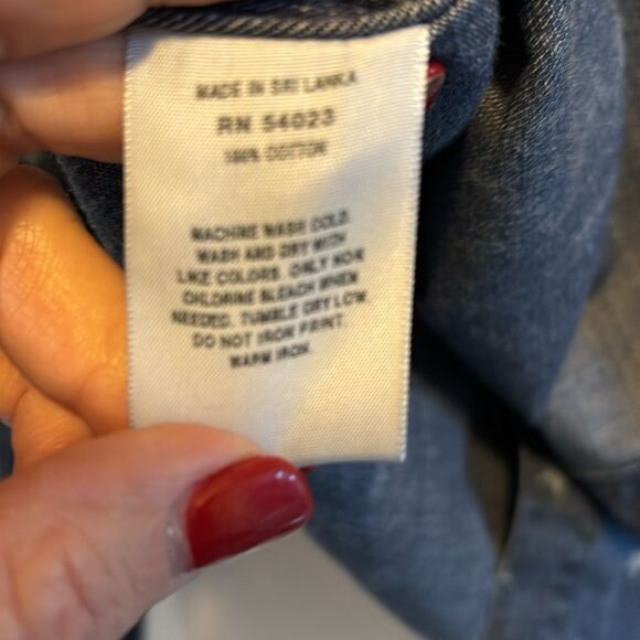 GAP 1969 Two pocket denim boy shirt with star print large - Picture 5 of 5